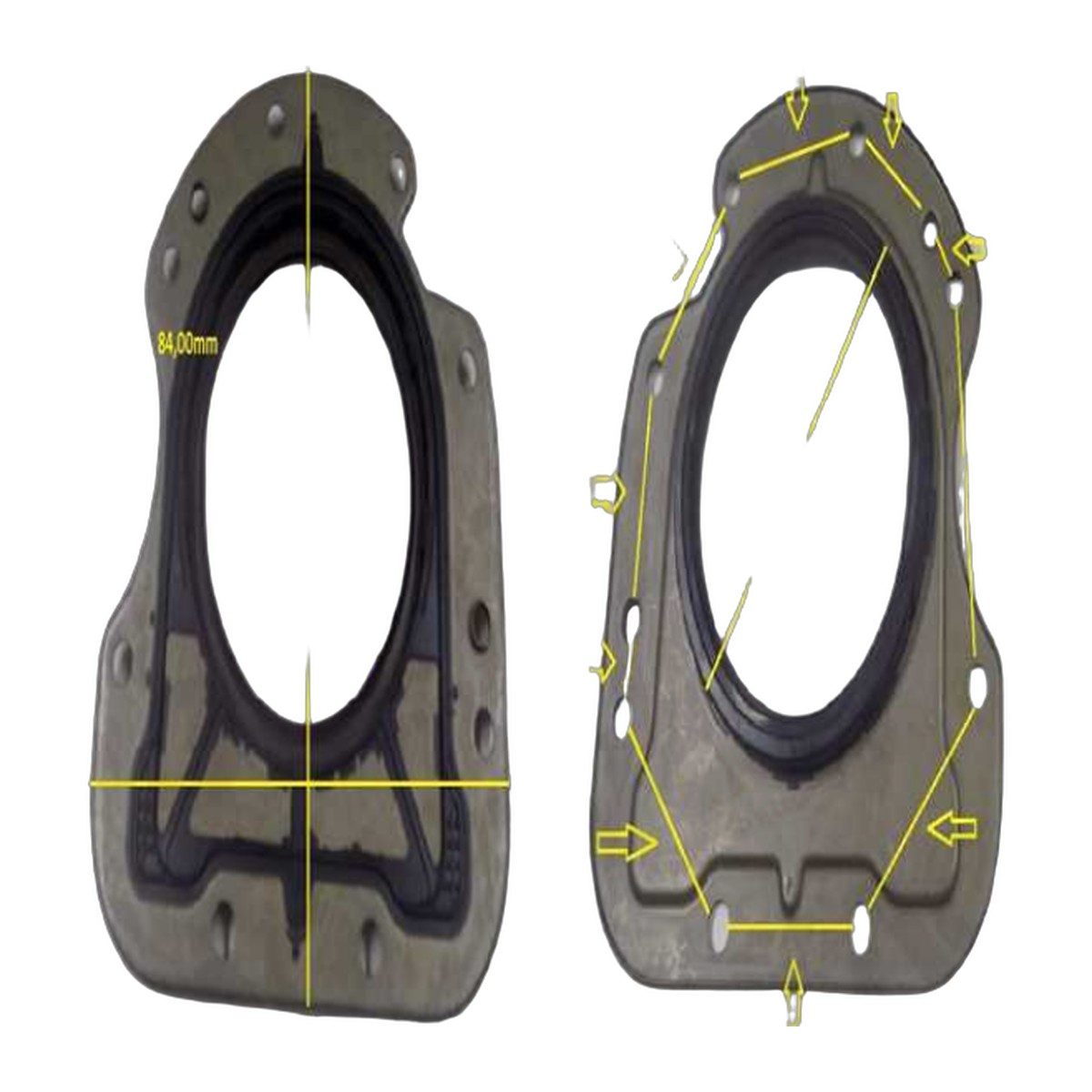 RETENTOR TRASEIRO CITROEN/PEUGEOT 1.2 12V (EB2) (FLANGE)
