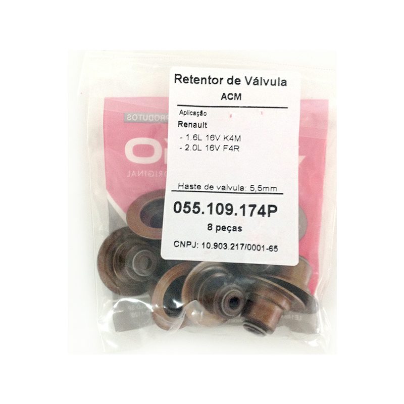 RETENTOR VALVULA RENAULT 1.6/2.0 16V K4M/F4R/M4R (CHAPÉU)