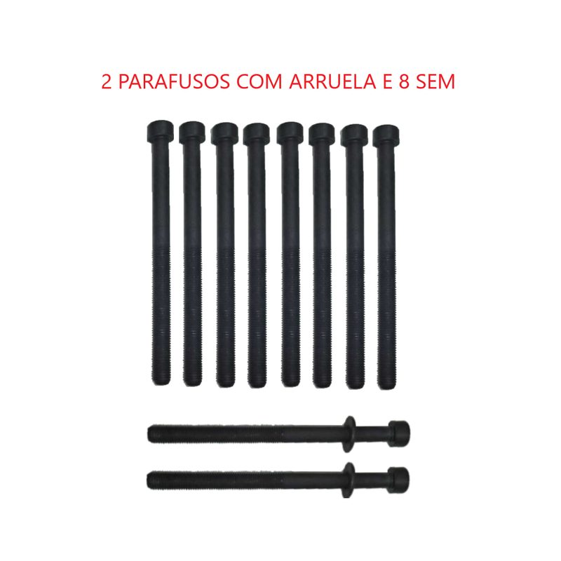 PARAFUSO HYUNDAI/KIA 2.0/2.4 16V G4KD/G4KE / FIAT FREEMONT 2.4 16V (2 COM ARRUELA)