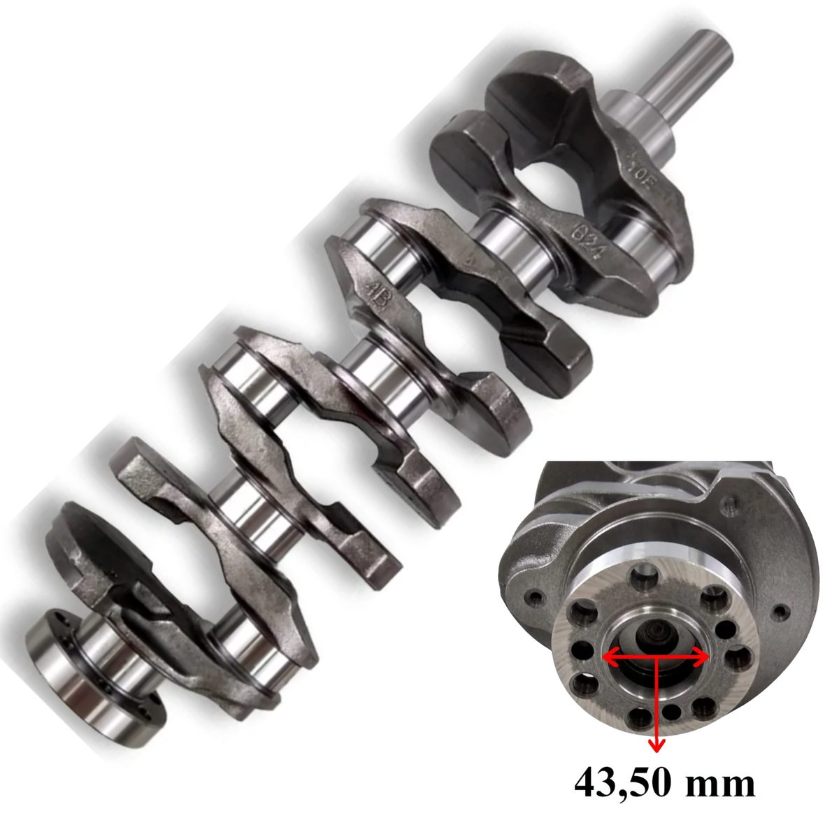 (ENG) VIRABREQUIM FIAT/MITSUBISHI 2.4 16V FREEMONT/OUTLANDER 09/11