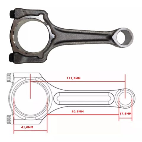 BIELA FIAT 1.0 8V FIRE GAS/FLEX 00/...