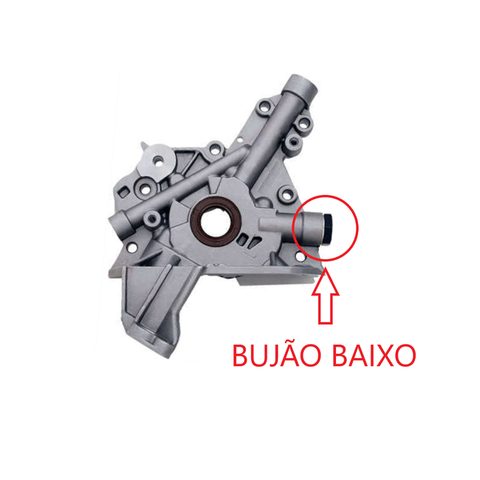 BOMBA OLEO FIAT/GM 1.8 8V MPFI 02/07 GAS (BUJÃO BAIXO 3.3MM)